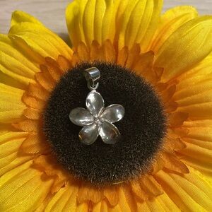 Sterling Silver Flower Pendant